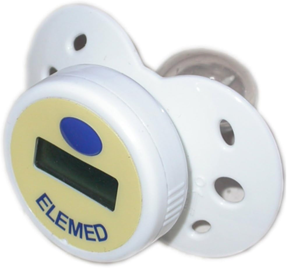 ELEMED Ciuccio Temp MP200 siliconen fopspeen met digitale thermometer