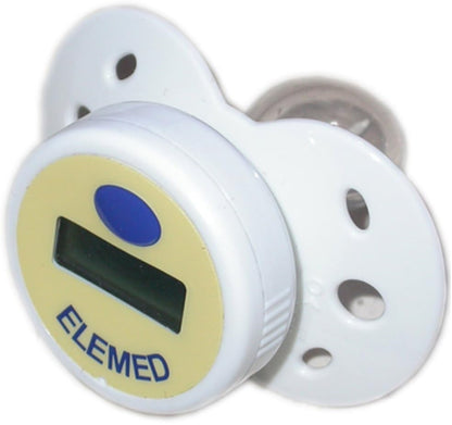 ELEMED Ciuccio Temp MP200 siliconen fopspeen met digitale thermometer
