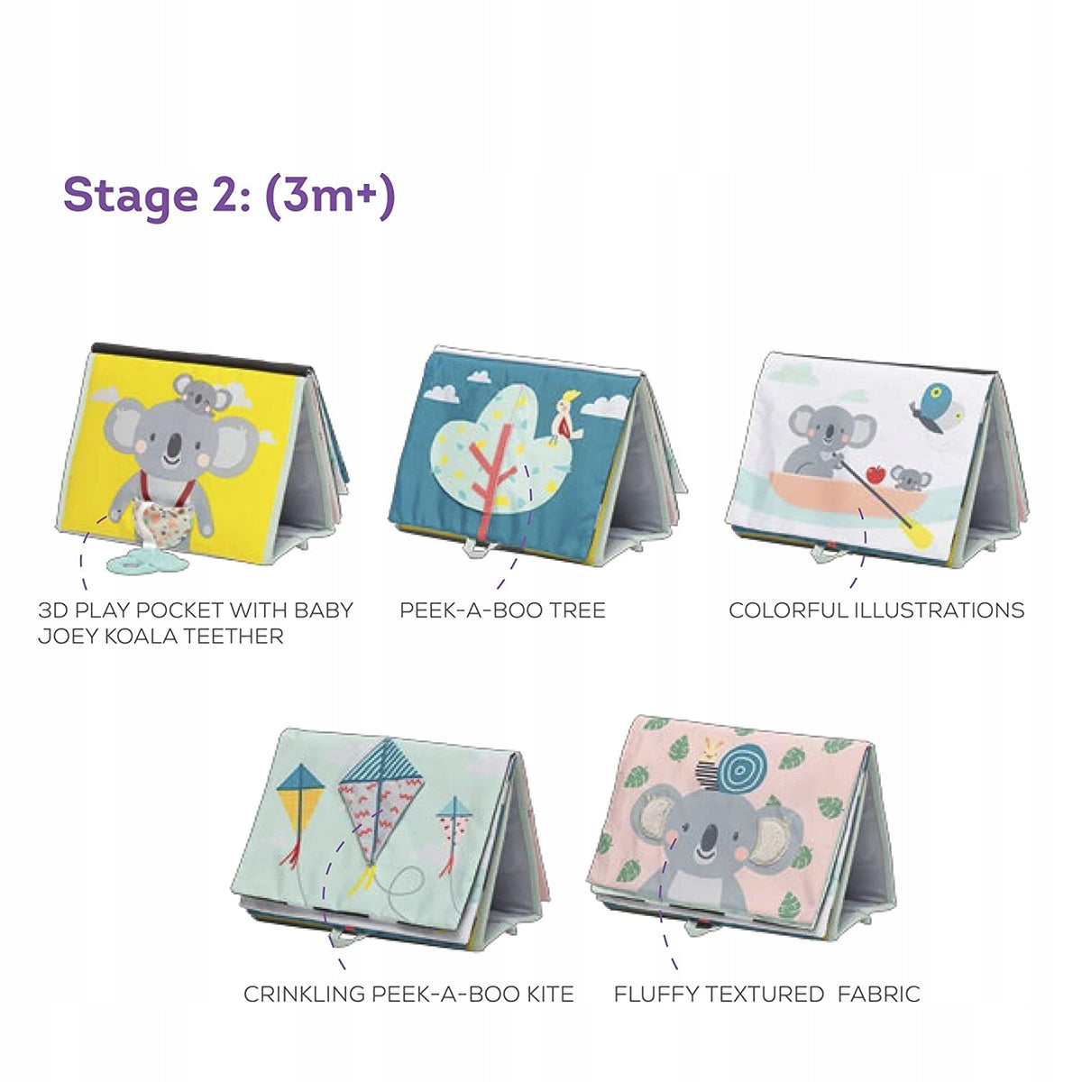 TAF TOYS contrast book with mirror