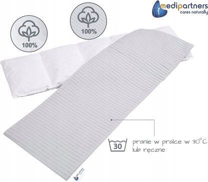 MEDIPARTNERS termofor z pestkami wiśni DUŻY 800g 60x20 cm MINKY