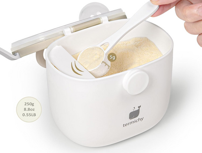 TERMICHY beholder til modermælkserstatning 500 ml 250 g + måleske
