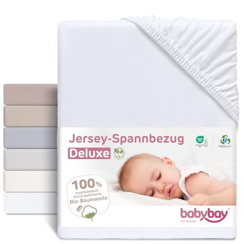 BABYBAY Deluxe Organic lagen 89x50 cm hvidt