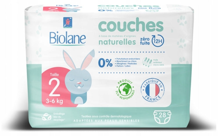 BIOLANE scutece mărimea 2 3-6kg x28buc