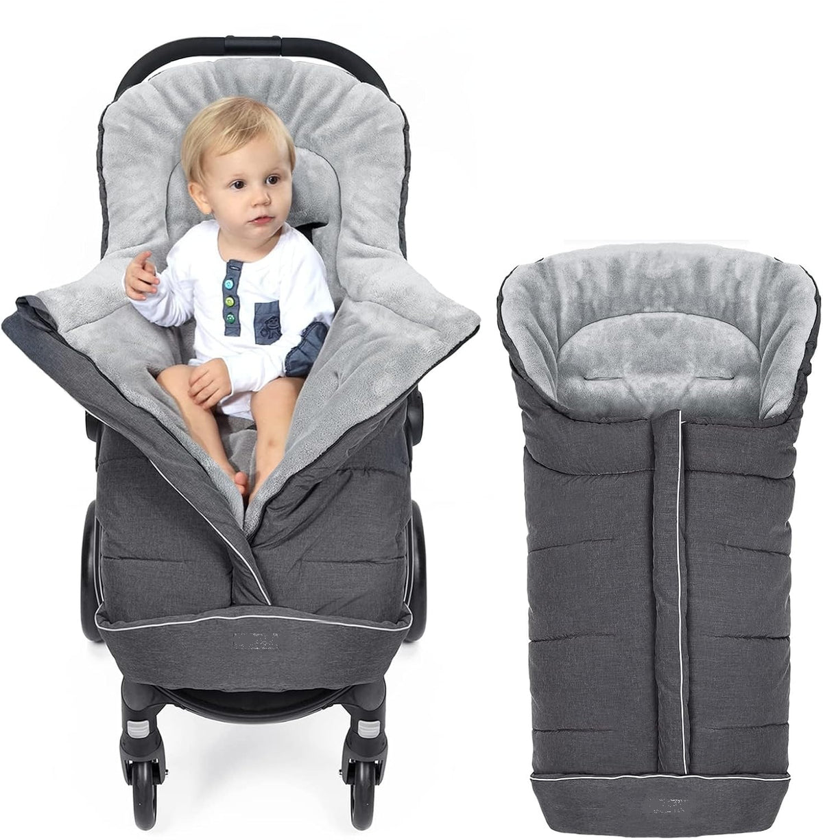MIRACLE BABY sac de couchage universel doublé pour poussette