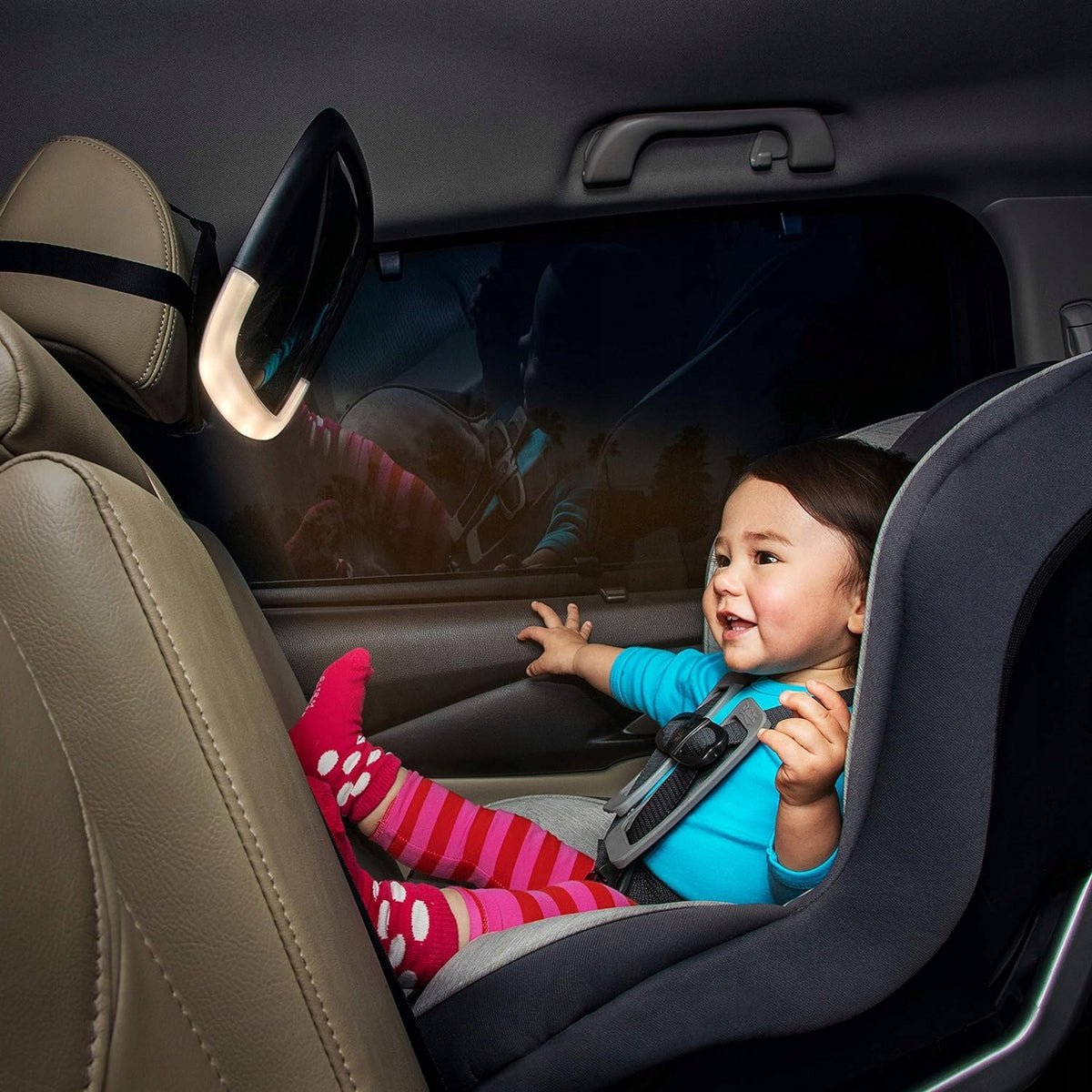 MUNCHKIN BRICA Baby In-Sight baby mirror with light and remote control