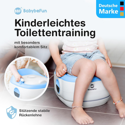 BABYBEFUN 3-i-1-potty, toiletsæde og fodskammel