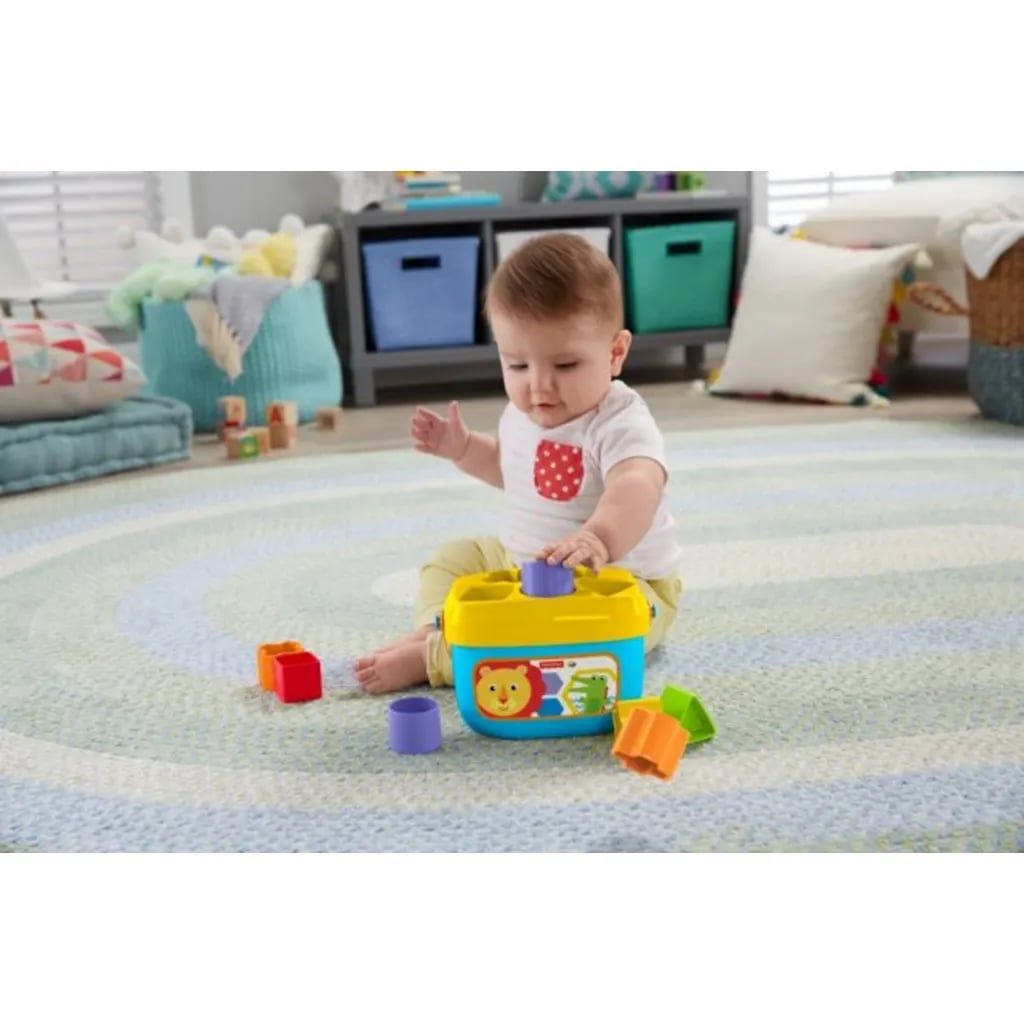 Zdjęcie poglądowe dziecka bawiącego się sorterem Fisher Price FFC84