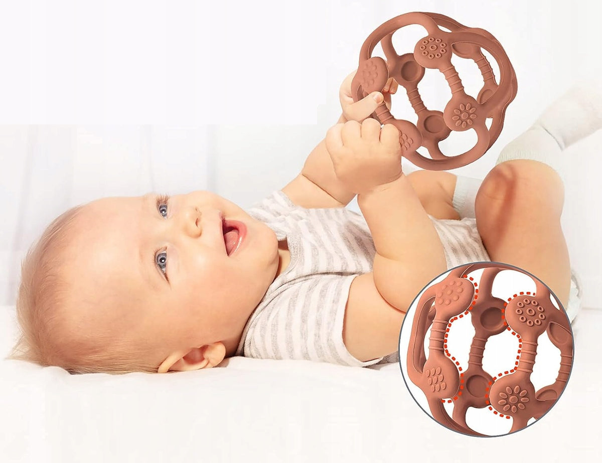 MCGMITT Teether Ball silikonowy gryzak 10 cm