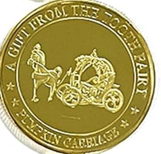 BRADOC Hada de los Dientes moneda 4 cm CARRUAJE CALABAZA