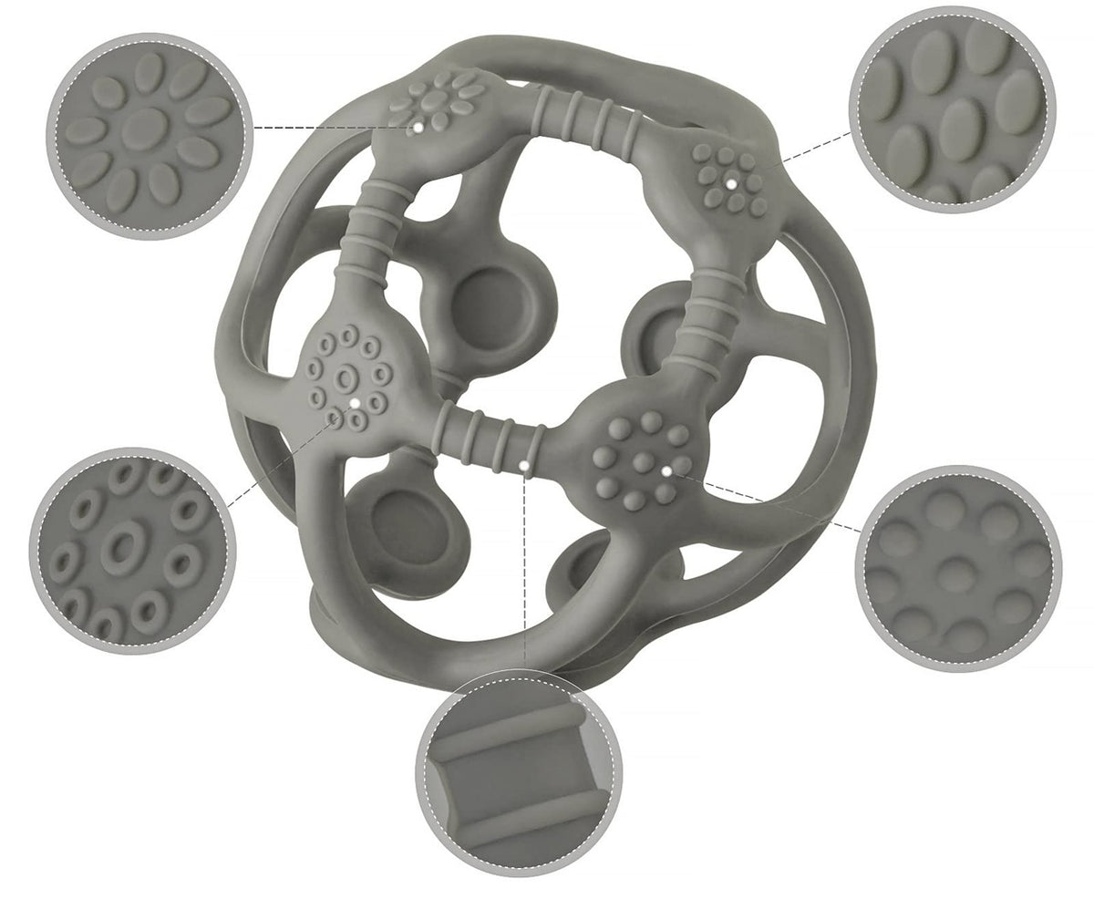 MCGMITT Teether Ball anneau de dentition en silicone 10 cm