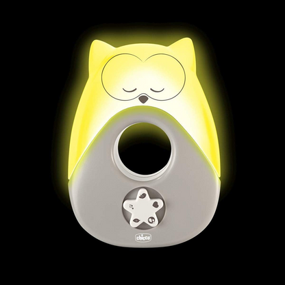 CHICCO Sweet Lights éjszakai lámpa dallamokkal és hangokkal BAGOLY 13,5 18 db cm