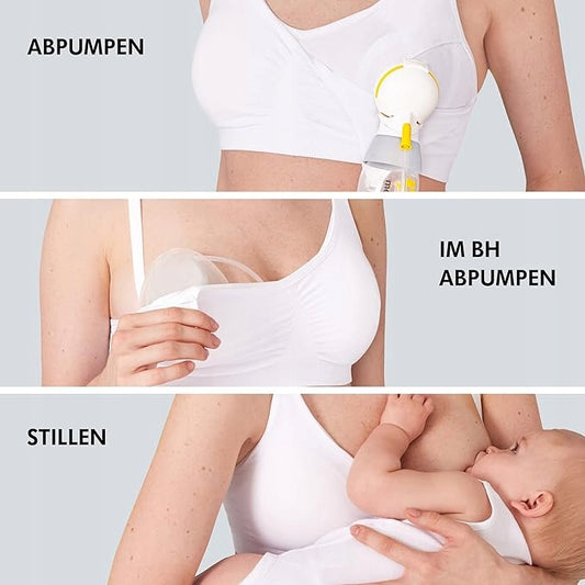 MEDELA biustonosz do karmienia i odciągania pokarmu 3w1 z wkładkami XL