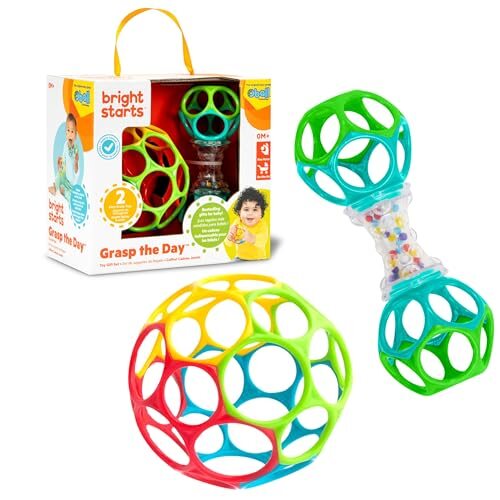 BRIGHT STARTS Oball Grasp the Day bold med rangle