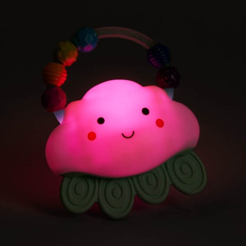 B.TOYS Rain-Glow Squeeze silikonelampe med bidering SKY 11x13 cm