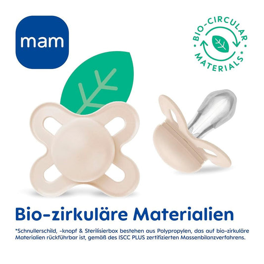 MAM Original Start smoczki uspokajające Day&Night 0-2m x4 ŚWIECĄCE, bio-cyrkularne