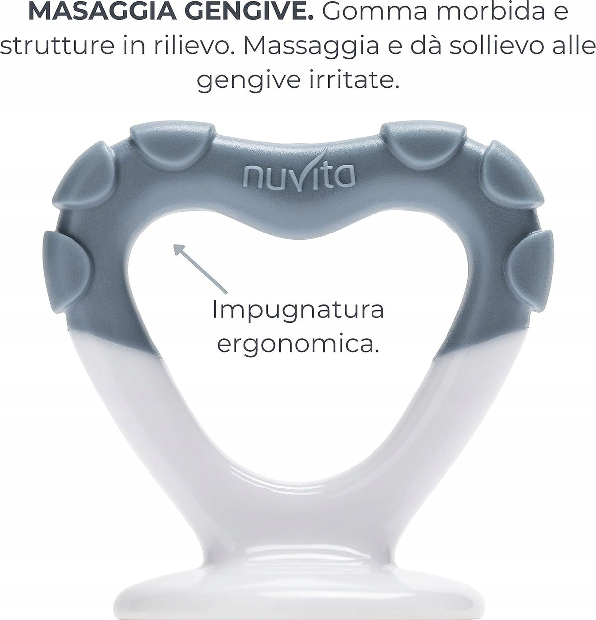 NUVITA anneau de dentition tétine à fruits 2en1 6mois+