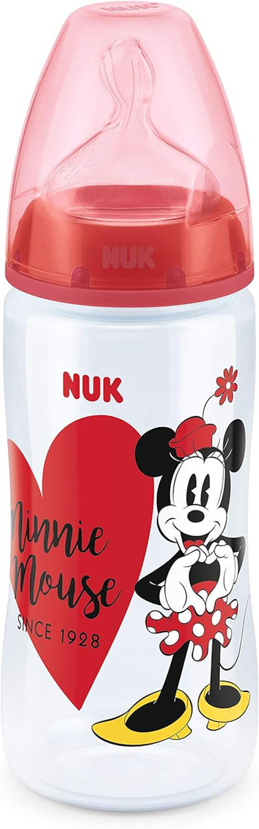 NUK First Choice+ Minnie μπιμπερό 300 ml 6-18 μ θηλή Μ