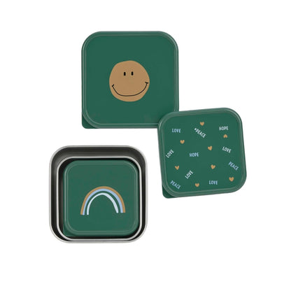 LASSIG Snackbox stalowe PUDEŁKA NA PRZEKĄSKI x3