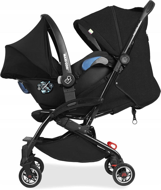 adaptery do wózka MACLAREN Atom Style fotelik BRITAX ROMER Baby Safe Plus, czarne, tworzywo sztuczne