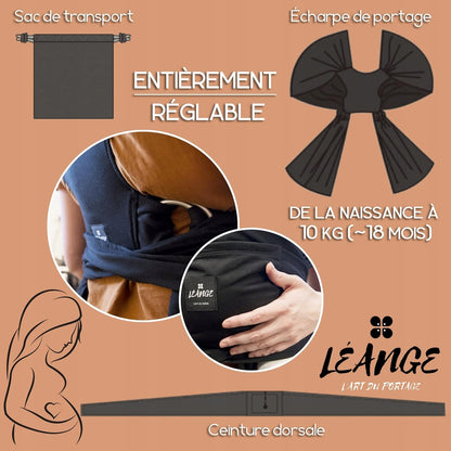 LEANGE 2-i-1-bæresjal