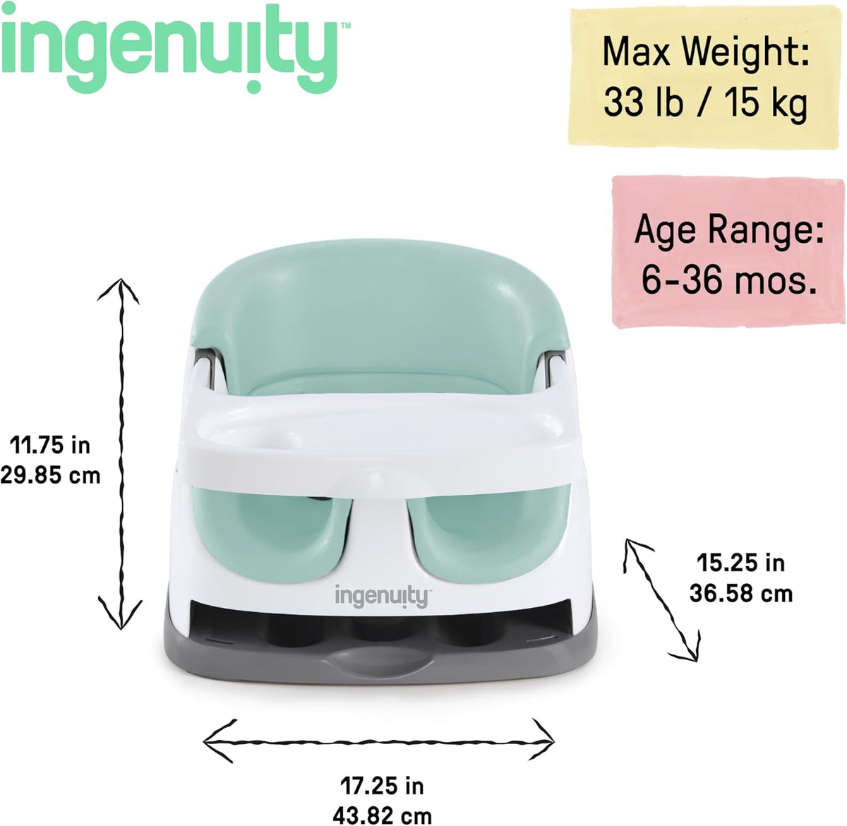 INGENUITY rejsevenlig højstol 2-i-1