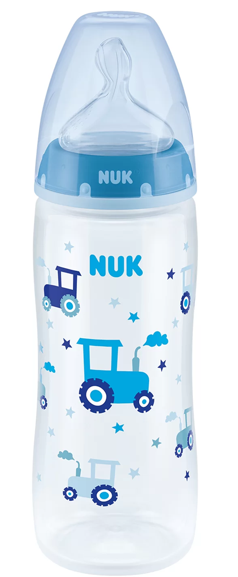 NUK First Choice+ 0–6 hónap CUMISÜVEG 300 ml hőmérsékletjelzővel