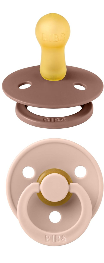 BIBS COLOUR sutter 2-pak naturgummi 0-6 mdr.