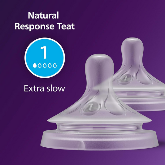 PHILIPS AVENT Natural RESPONSE tetine pentru biberoane 0luni x2
