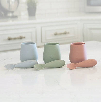 EZPZ Tiny Spoon lot de 2 petites cuillères en silicone 4 mois+