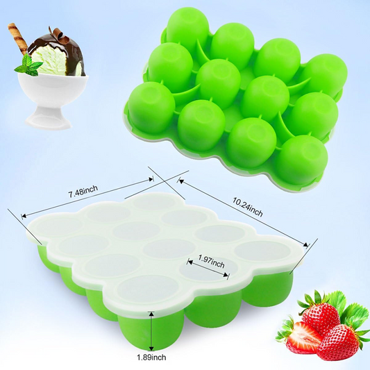 Fresh Foods silikonowa forma do zamrażania żywności 10 x 60 ml