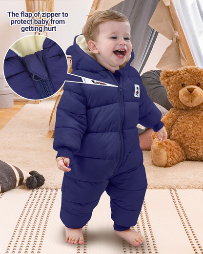 MINIZONE zimowy kombinezon z kapturem 6-9 msc 73