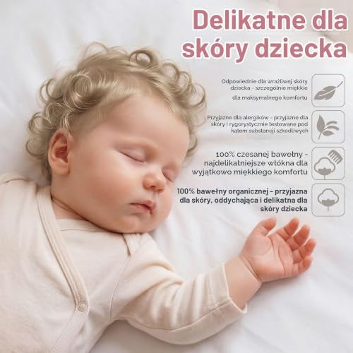 BABYBAY Deluxe Organic lagen 89x50 cm hvidt