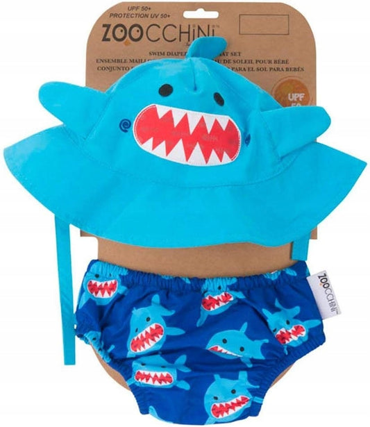 ZOOCCHINI couche de bain + chapeau 6-12 mois