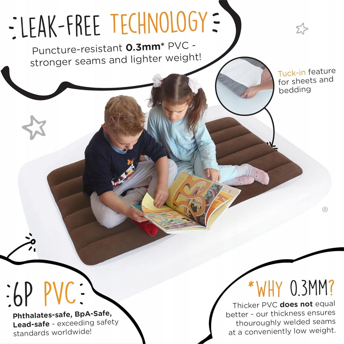 DE SHRUNKS opblaasbaar reisbed matras