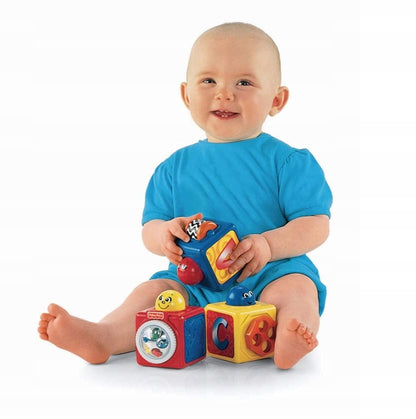 FISHER-PRICE DHW15 interaktywne klocki ze zwierzątkami 6 m+