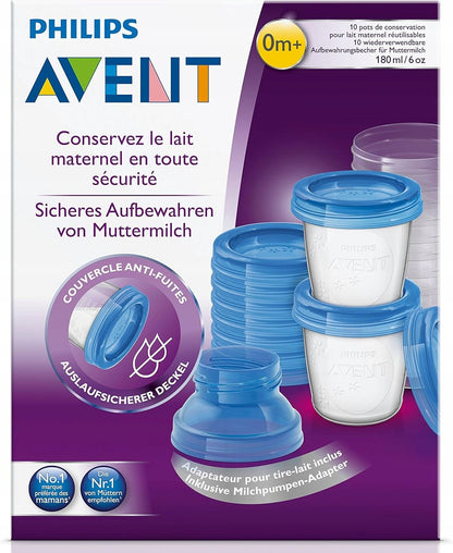 PHILIPS AVENT voedselcontainers x10 +adapters