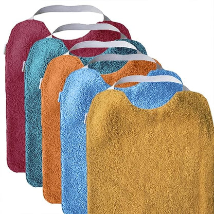 MIMUSELINA bavoirs élastiqués 30x25 éponge x5