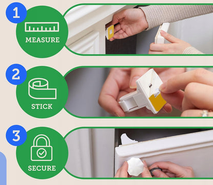 ECO-BABY protections pour armoires et tiroirs 12 pièces