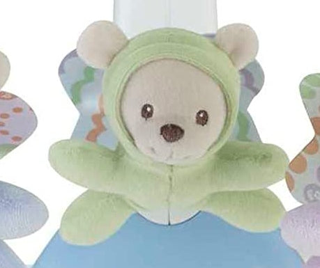 MIŚ do zawieszenia na karuzeli Fisher-Price CDN41 zielony miś z tkaniny dla niemowląt 0+