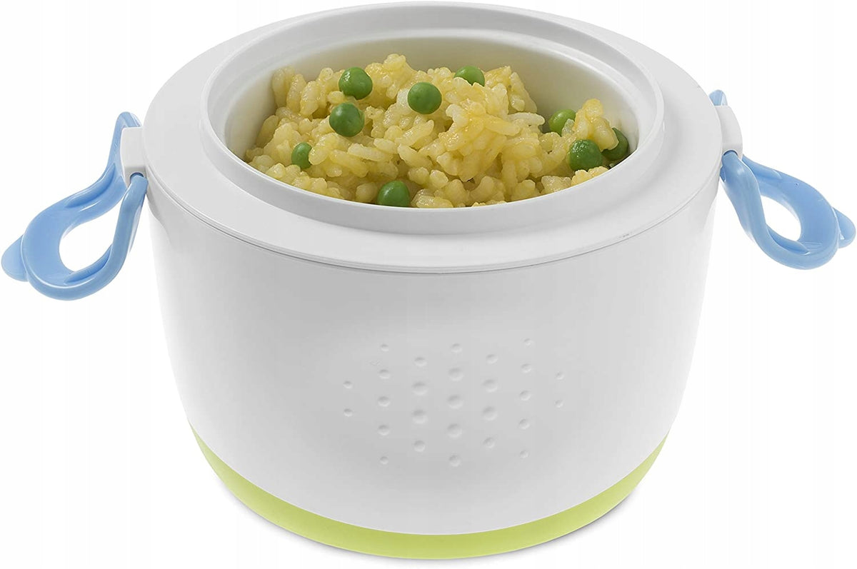 CHICCO geïsoleerd lunchbakje + lepeltje