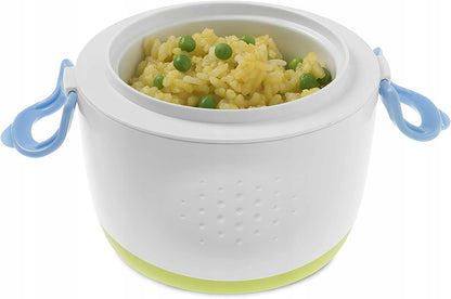 CHICCO geïsoleerd lunchbakje + lepeltje