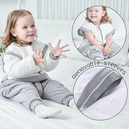 MIRACLE BABY śpiworek do spania zimowy 2,5TOG 90 odpinane rękawy