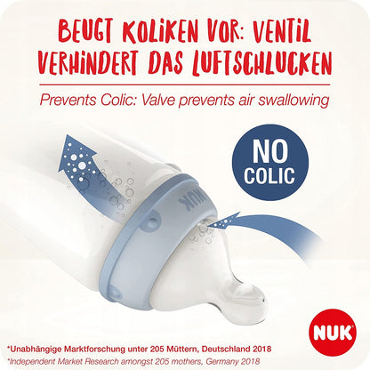 NUK No Colic zestaw butelek 3x 300 ml 0-6 – nowy – zdjęcie 3