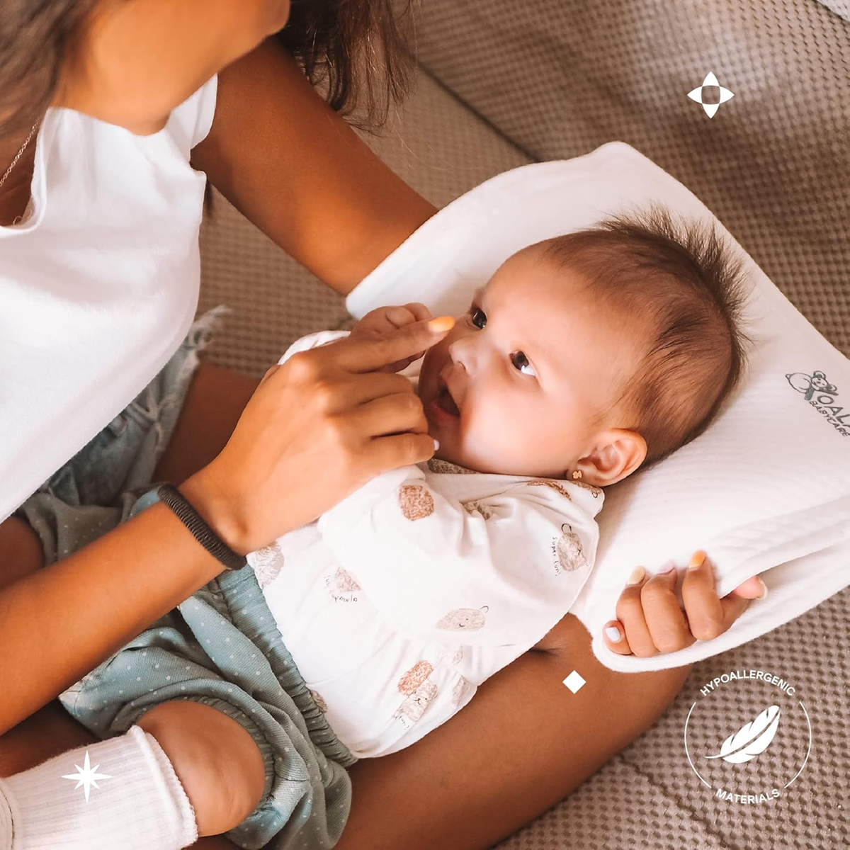 KOALA BABYCARE baba párna + huzat MEGELŐZI a plagiocephaliát