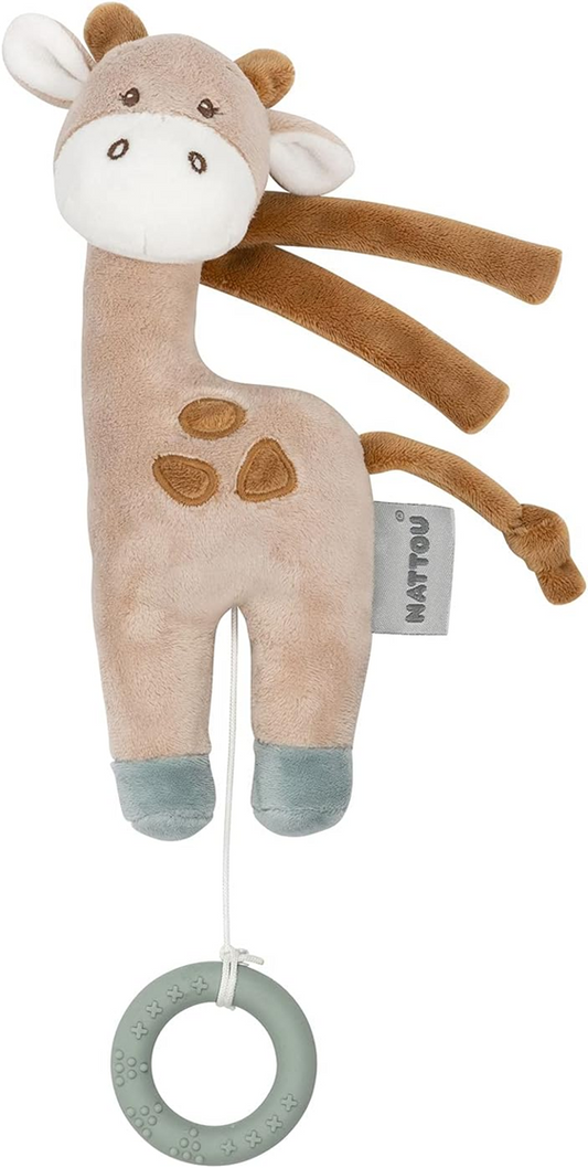 NATTOU pluszowa zawieszka z pozytywką La-Le-Lu ŻYRAFA LUNA 22 cm