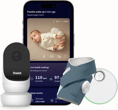 OWLET videó bébiőr Cam 2 + Dream Sock életfunkció mérő zokni "O"