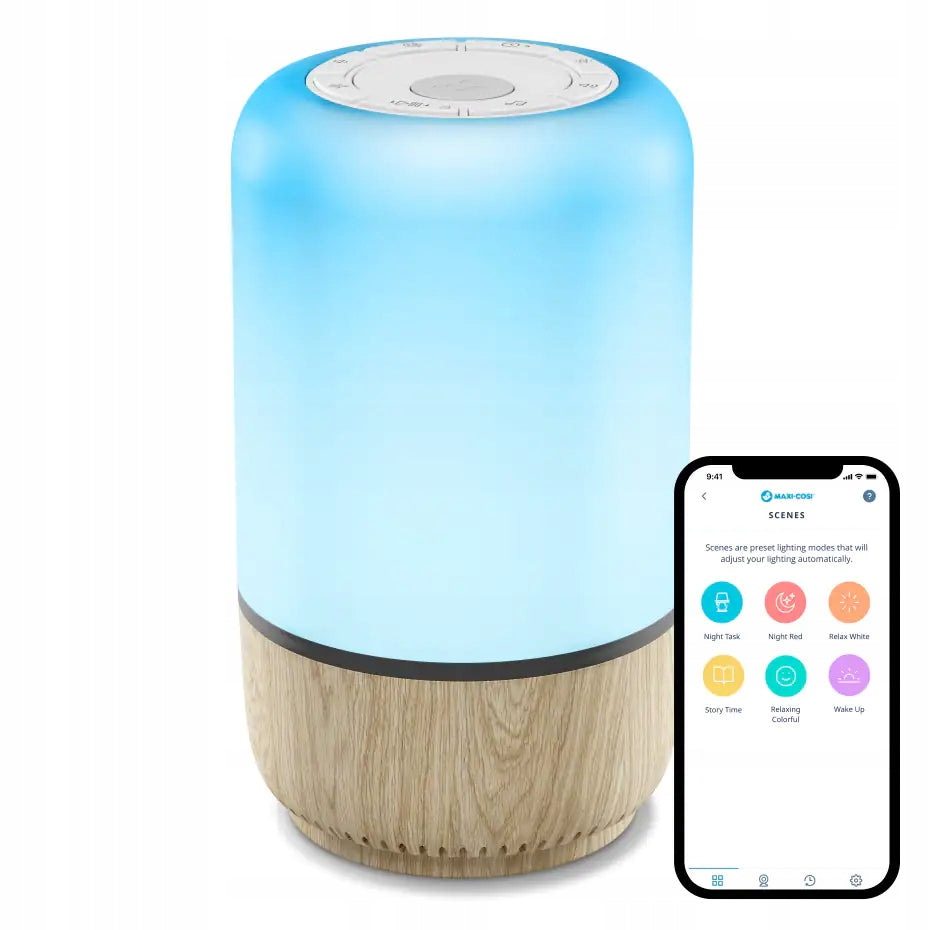 MAXI-COSI Soothe veilleuse LED avec haut-parleur application Connected Home