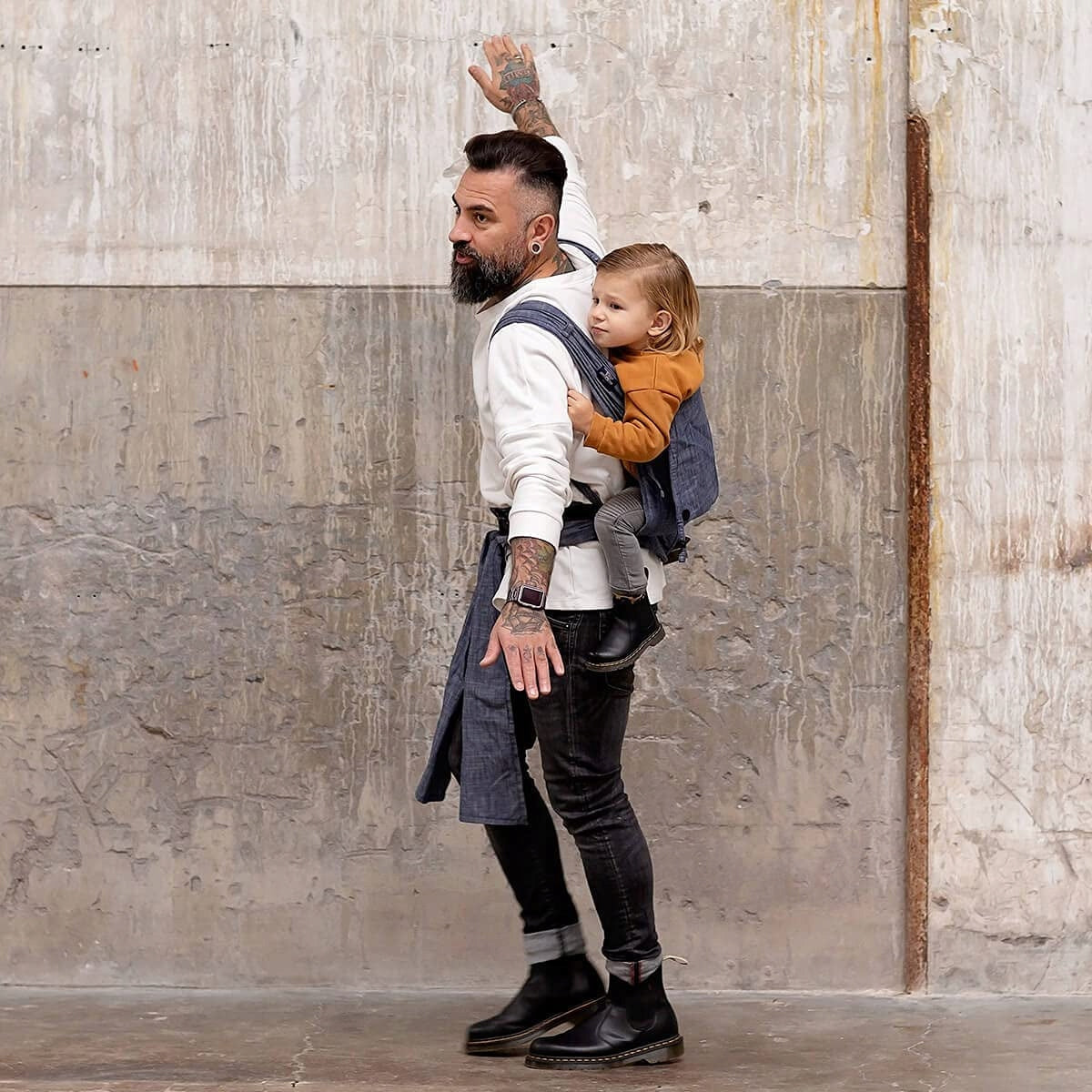 HOPPEDIZ hop-tye porte-bébé ergonomique 0-30 mois