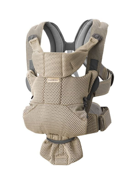 BABYBJORN Move Airy Mesh nosidełko ergonomiczne 3,5-12kg beżowe nosidełko z przewiewnej siateczki 3D