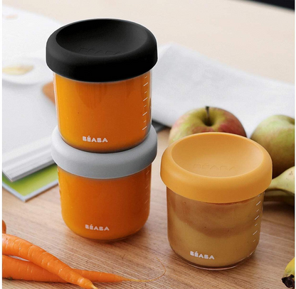 BEABA üveg ételtároló edények 6 x 250 ml